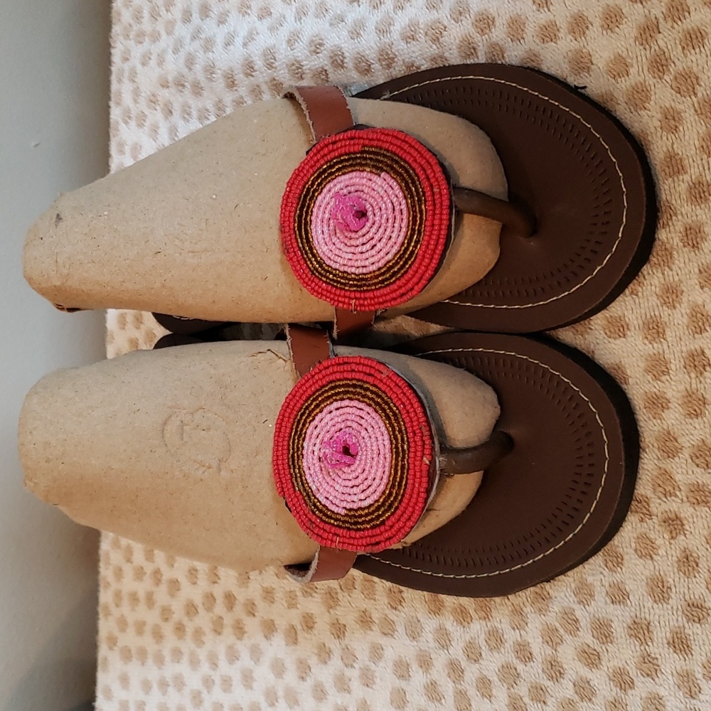 Maasai Cultural Sandals Size 8/9 $or 38